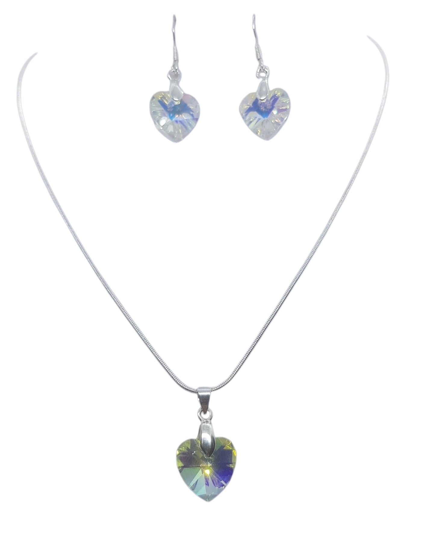 Hartvormige Swarovski Elements Sieradenset