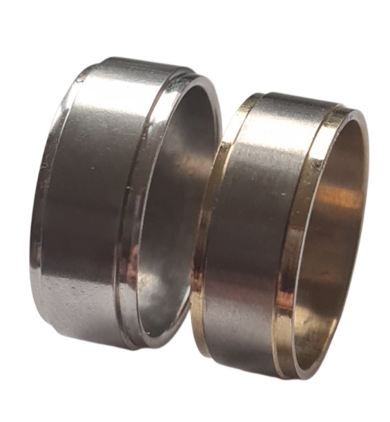 Moderne RVS Ring Dubbelband