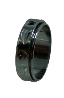 Fidget-ring Hart draaibare ring