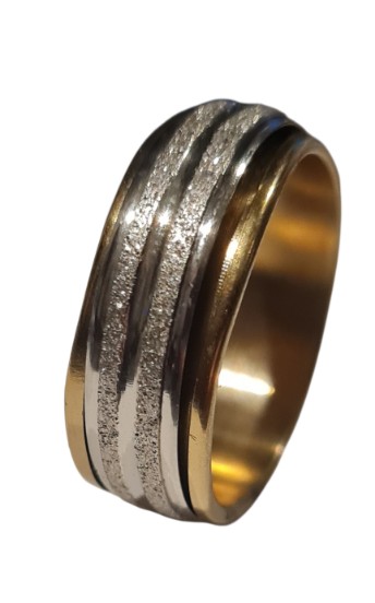 RVS Spinner Ring Goud & Zilver – Draaibare Band
