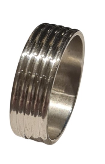 RVS Zilveren Stapelring