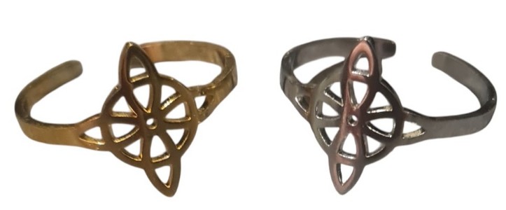 Heksknoop Ring van RVS