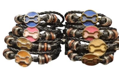 leren armband hondenbot