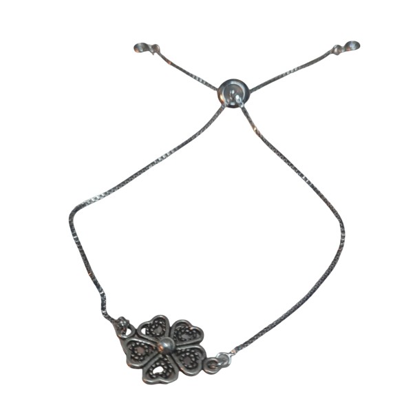  stainlees steel  armband  klaver