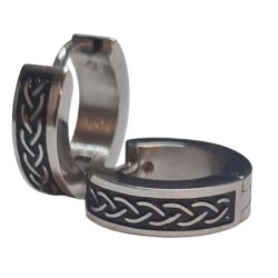 Stainless steel Keltische/Viking oorbellen