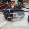 gevlochten leren armband blauw - Afbeelding 4