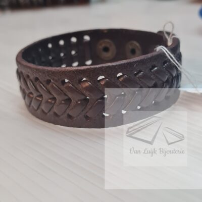 Leren heren armband v