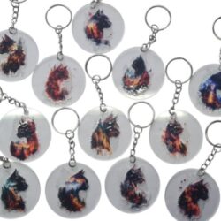 Sleutelhanger Kattenhoofd in Landschap