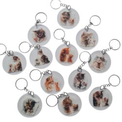 Sleutelhanger ouder met kind kat