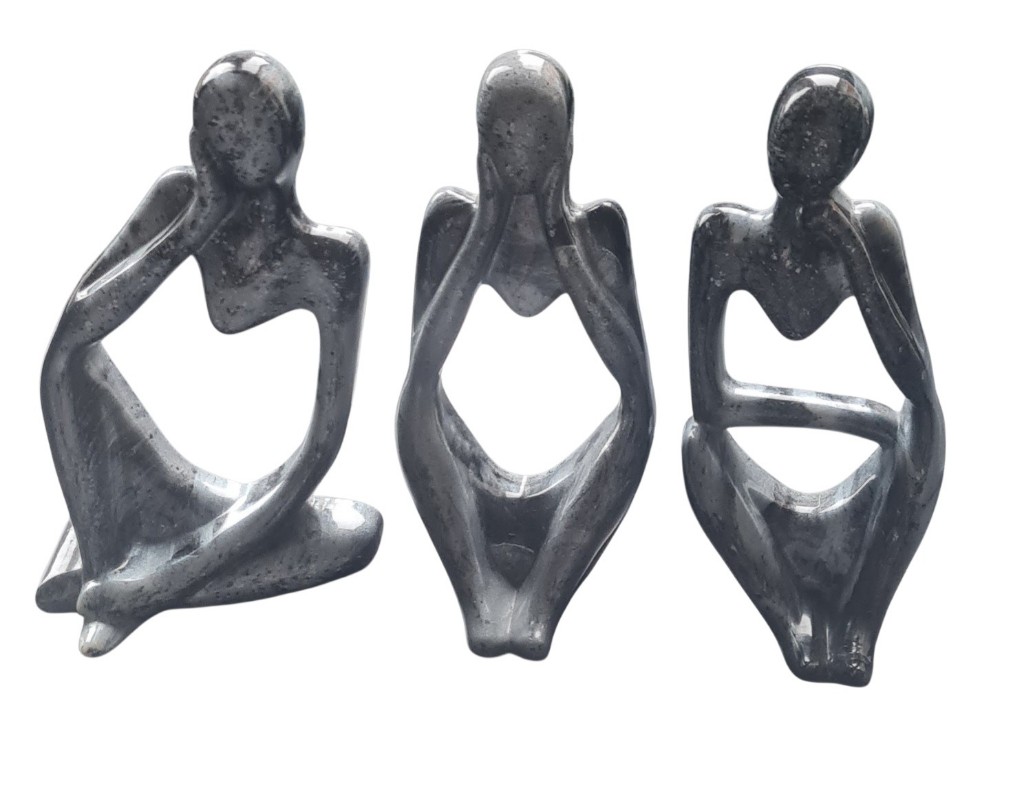Abstracte Denker Beeldjes Set van 3