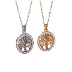 RVS Ketting “Tree of Life Sparkle