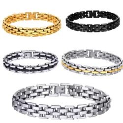 RVS Herenarmband “Urban Steel Link  – Stoer & Modern Design met Kliksluiting